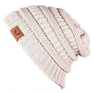 🌴LAHO Beige Knit Beanie